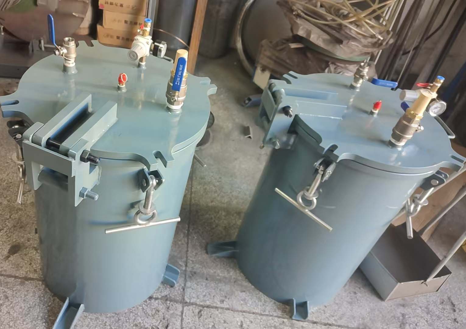 气动遥控开盖碳钢搅拌桶