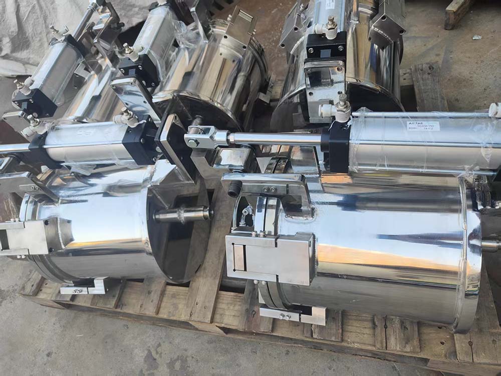 碳钢气动升降盖压力储料罐